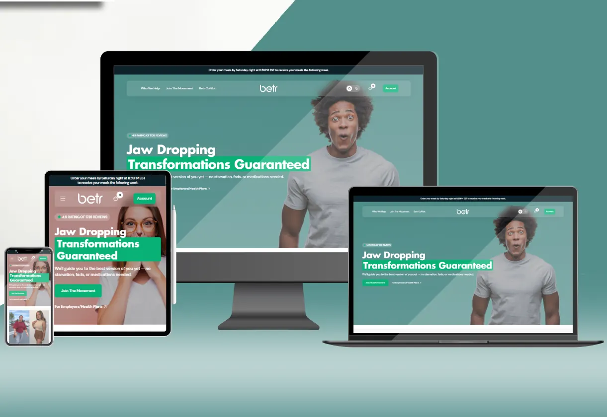 Screenshot of the Betr Health website